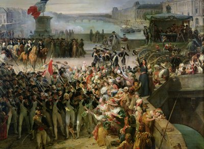 The Garde Nationale de Paris Leaves to Join the Army in September 1792 (detail) by Léon Cogniet